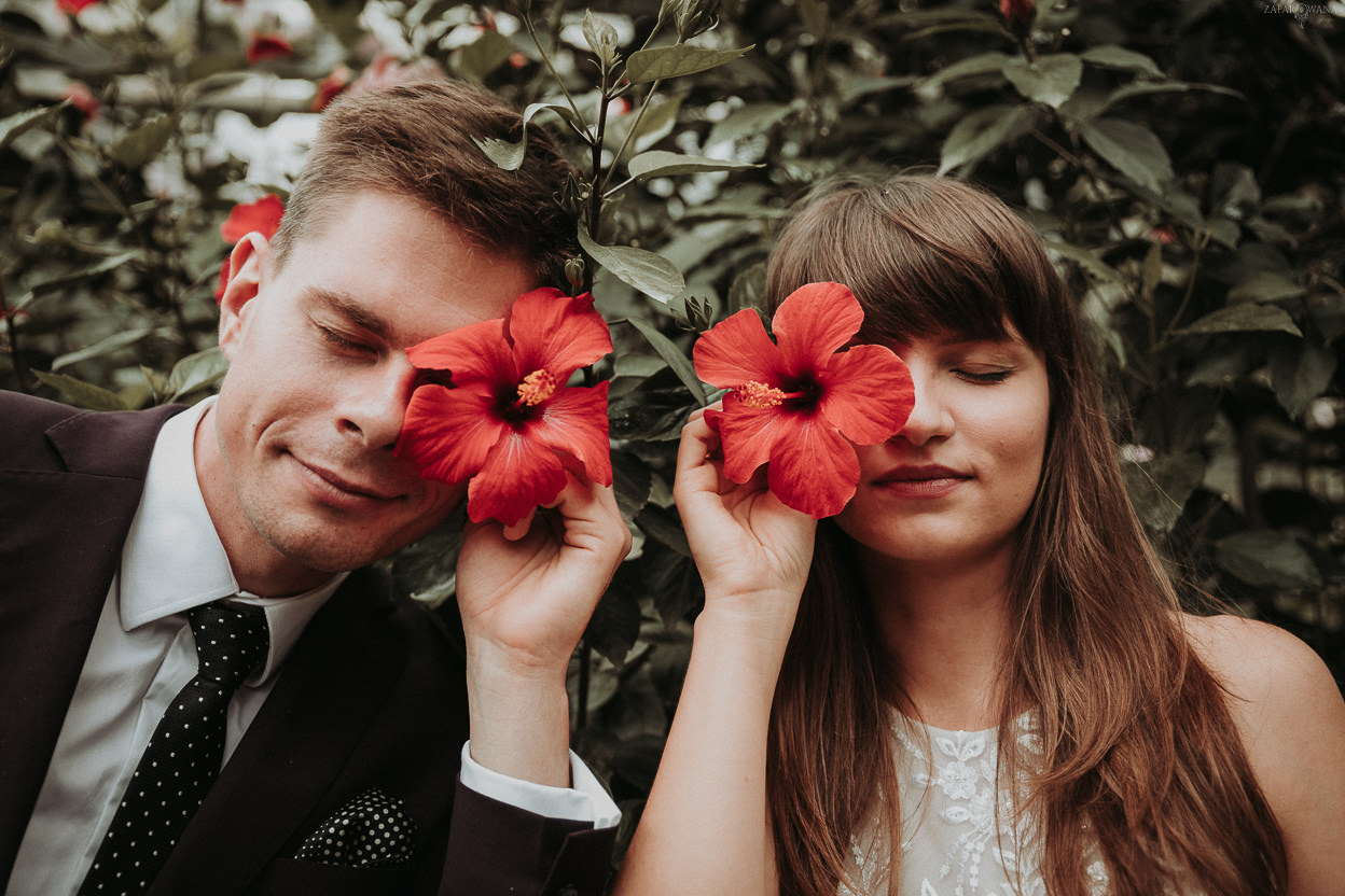 ZAPAROWANA - Fotograf ślubny Warszawa - Sesja w Ogrodzie Botanicznym w Powsinie