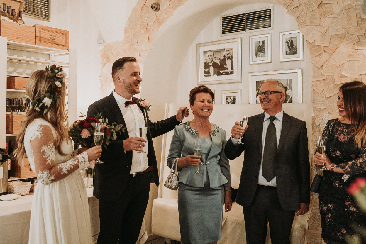 Polsko-albański ślub międzynarodowy - Bistro Warszawa - ZAPAROWANA - Fotografia ślubna