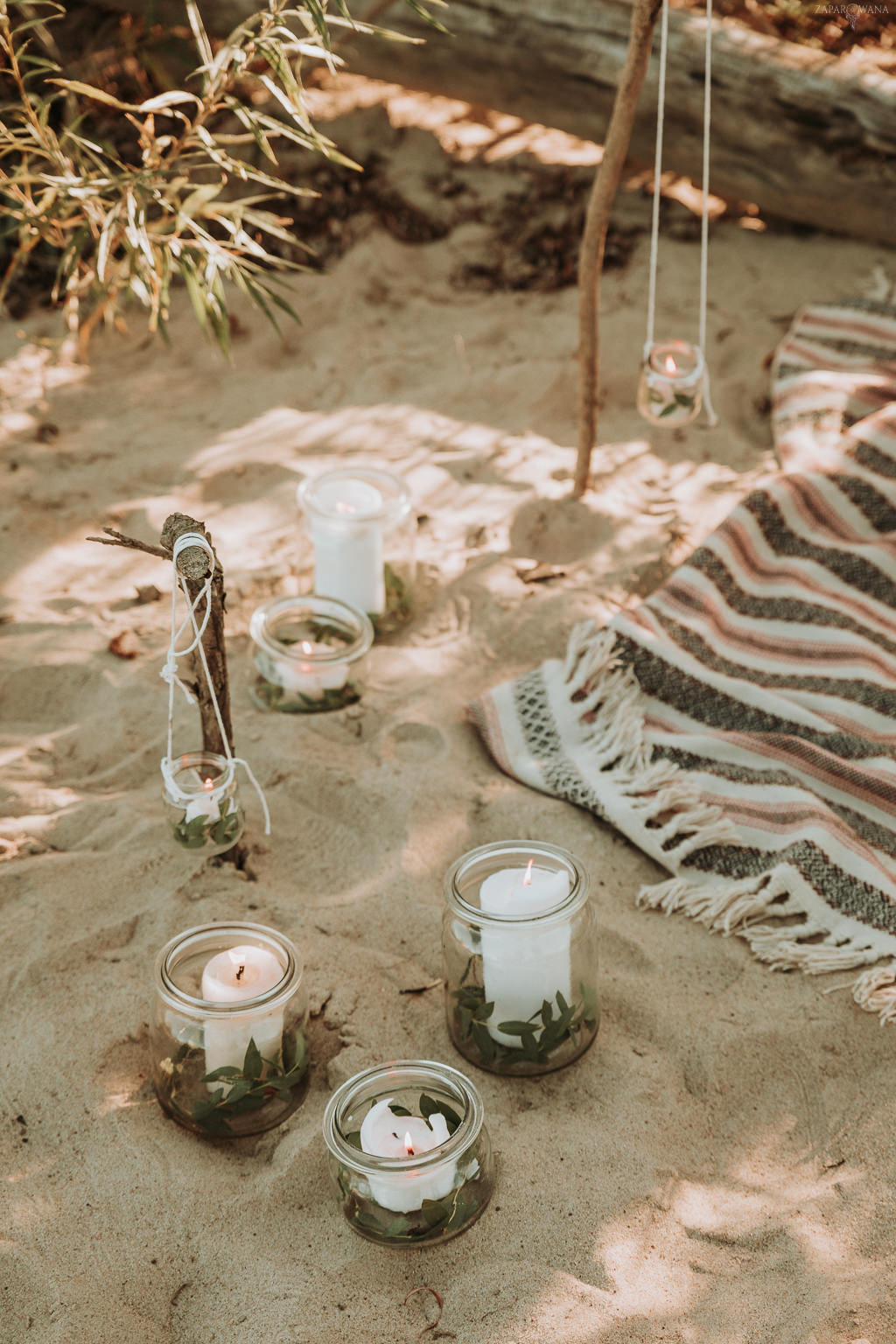 Sesja boho na plaży - ZAPAROWANA - Fotograf ślubny Warszawa